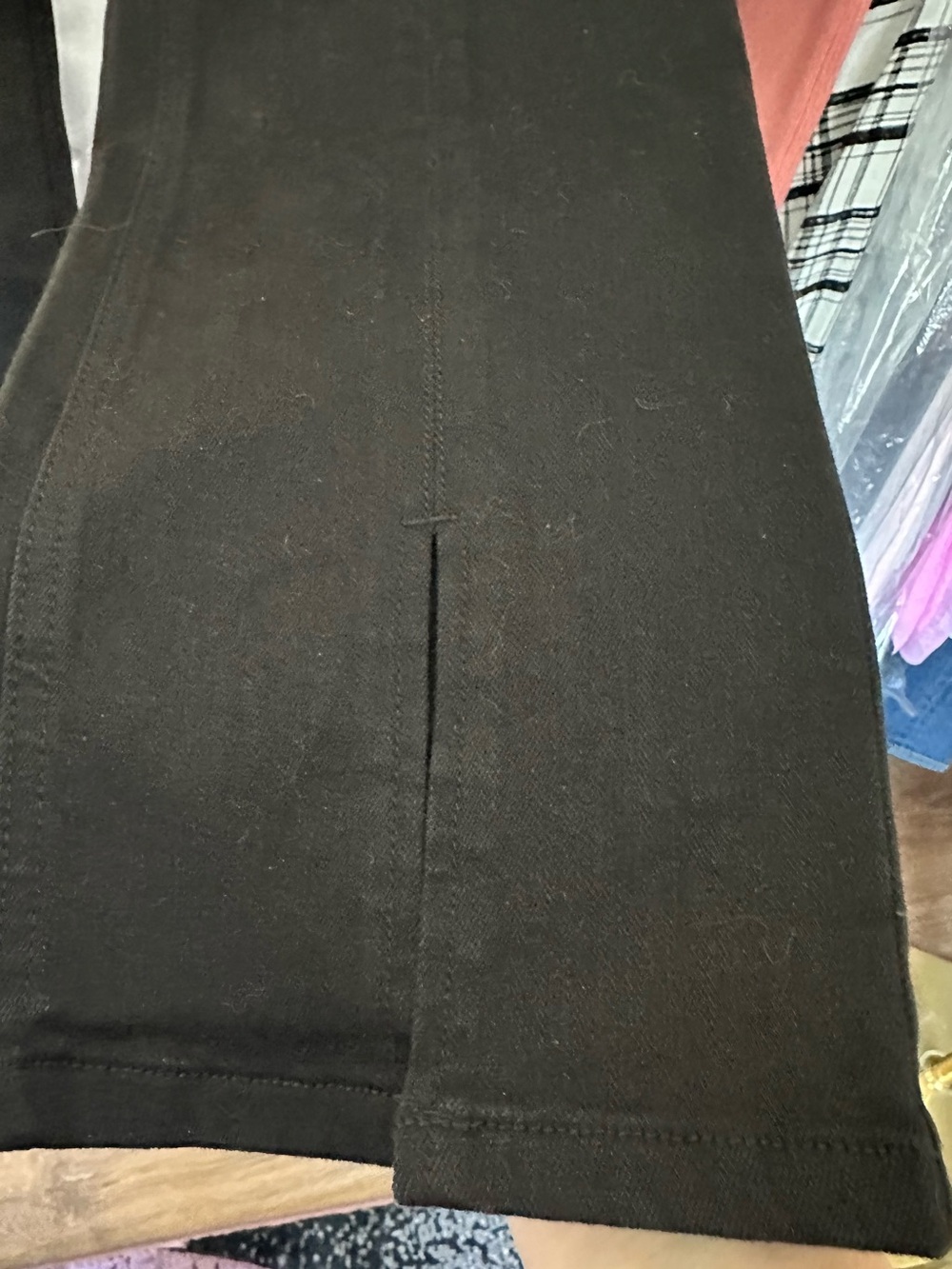J. McLaughlin Rainey Black Jeans Front Slit Pants Size 10 NWT - Picture 6 of 9